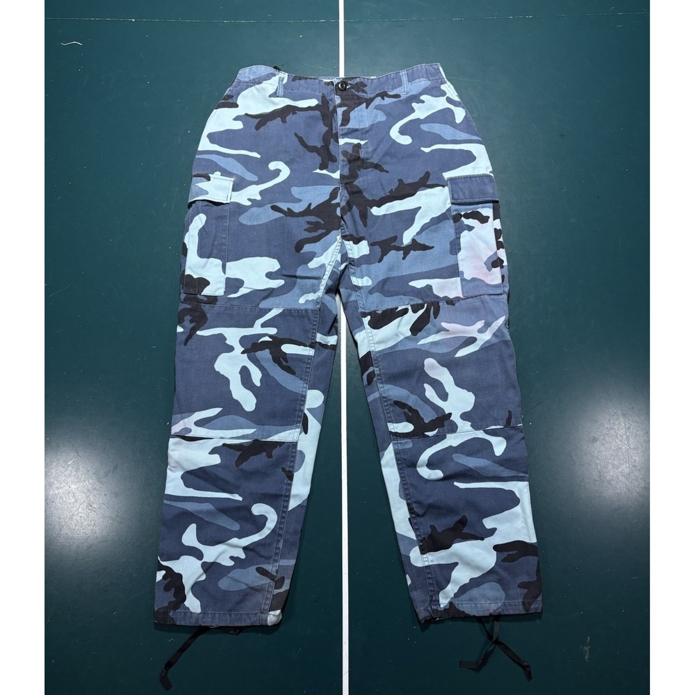 Vintage Propper Military Blue Camo Pants Men's 34x31 Combat Trousers Cargo 90s